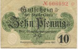 Gera - Stadt - 1917 - 10 Pfennig