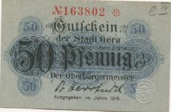 Gera - Stadt - 1919 - 50 Pfennig