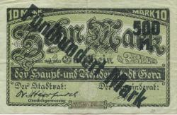 Gera - Stadt - 25.9.1922 - 8.11.1922 - 500 Mark