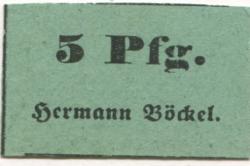 Gerbstedt - Böckel, Hermann - -- - 5 Pfennig