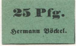 Gerbstedt - Böckel, Hermann - -- - 25 Pfennig