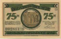 Gernrode (heute: Quedlinburg) - Stadt - 9.5.1921 - 75 Pfennig