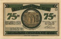 Gernrode (heute: Quedlinburg) - Stadt - 9.5.1921 - 75 Pfennig