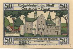 Gernrode (heute: Quedlinburg) - Stadt - 21.10.1921 - 50 Pfennig