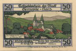 Gernrode (heute: Quedlinburg) - Stadt - 21.10.1921 - 50 Pfennig