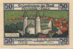 Gernrode (heute: Quedlinburg) - Stadt - 21.10.1921 - 50 Pfennig