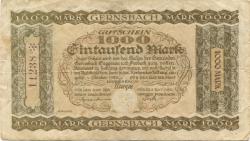 Gernsbach - Stadt - Oktober 1922 - 1000 Mark