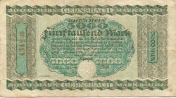 Gernsbach - Stadt - Oktober 1922 - 5000 Mark