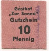 Gersfeld - Gasthof zur Sonne - -- - 10 Pfennig