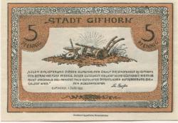 Gifhorn - Stadt - 1.6.1921 - 5 Pfennig