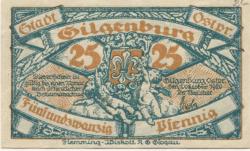 Gilgenburg (heute: PL-Dabrowno) - 1.10.1920 - 25 Pfennig