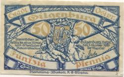 Gilgenburg (heute: PL-Dabrowno) - 1.10.1920 - 50 Pfennig