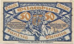 Gilgenburg (heute: PL-Dabrowno) - 1.10.1920 - 50 Pfennig