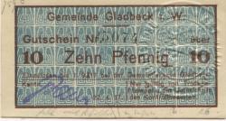 Gladbeck - Gemeinde - 22.4.1917 - 1.9.1917 - 10 Pfennig