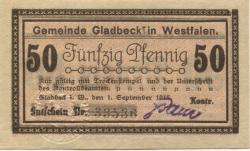 Gladbeck - Gemeinde - 1.9.1917 - 50 Pfennig