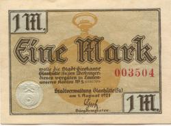 Glashütte - Stadt - 1.8.1921 - 1 Mark
