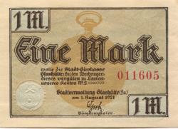 Glashütte - Stadt - 1.8.1921 - 1 Mark