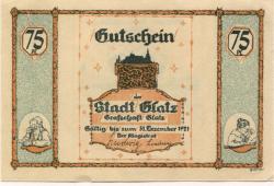 Glatz (heute: PL-Klodzko) - Stadt - - 31.12.1921 - 75 Pfennig