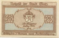 Glatz (heute: PL-Klodzko) - Stadt - -- - 25 Pfennig
