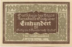 Glatz (heute: PL-Klodzko) - Stadt-Sparkasse - 6.10.1921 - 100 Pfennig