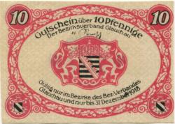 Glauchau - Amtshauptmannschaft - 1917 - 31.12.1918 - 10 Pfennig
