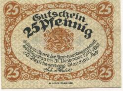 Glauchau - Amtshauptmannschaft - 1918 - 31.12.1919 - 25 Pfennig