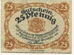 Glauchau - Amtshauptmannschaft - 1919 - 31.12.1920 - 25 Pfennig