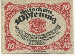 Glauchau - Amtshauptmannschaft - 1920 - 31.12.1920 - 10 Pfennig