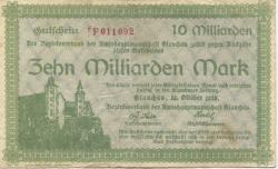 Glauchau - Amtshauptmannschaft - 22.10.1923 - 10 Milliarden Mark