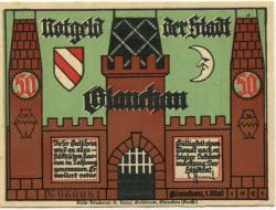 Glauchau - Stadt - 1.5.1921 - 50 Pfennig