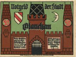 Glauchau - Stadt - 1.5.1921 - 50 Pfennig