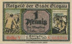 Glogau (heute: PL-Glogow) - Stadt - - 31.12.1920 - 1 Pfennig