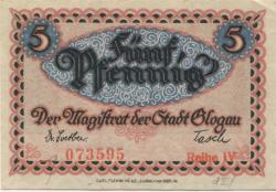 Glogau (heute: PL-Glogow) - Stadt - - 31.12.1920 - 5 Pfennig