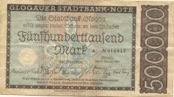 Glogau (heute: PL-Glogow) - Stadt - 4.8.1923 - 500000 Mark