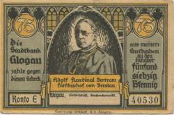 Glogau (heute: PL-Glogow) - Fürstbischöfliches Knabenkonvikt - -- - 75 Pfennig