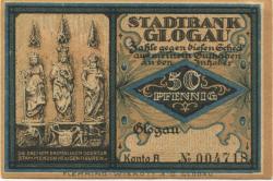 Glogau (heute: PL-Glogow) - Stadtbank - -- - 50 Pfennig