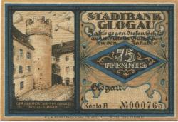 Glogau (heute: PL-Glogow) - Stadtbank - -- - 75 Pfennig