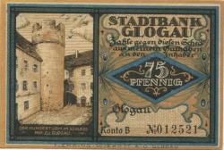 Glogau (heute: PL-Glogow) - Stadtbank - -- - 75 Pfennig
