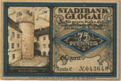 Glogau (heute: PL-Glogow) - Stadtbank - -- - 75 Pfennig