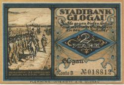 Glogau (heute: PL-Glogow) - Stadtbank - -- - 2 Mark