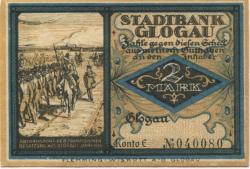 Glogau (heute: PL-Glogow) - Stadtbank - -- - 2 Mark