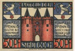 Goch - Stadt - 1.1.1922 - 50 Pfennig 
