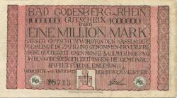 Godesberg (heute: Bonn) - Stadt - 16.8.1923 - 1 Million Mark 