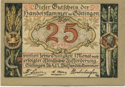 Göttingen - Handelskammer - 26.4.1917 - 25 Pfennig 