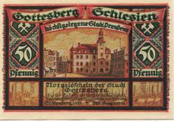 Gottesberg (heute: PL-Boguszow) - Stadt - 1921 - 50 Pfennig