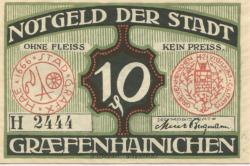 Gräfenhainichen - Stadt - 1921 - 10 Pfennig