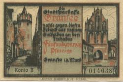 Gransee - Stadtsparkasse - -- - 25 Pfennig