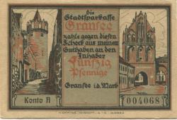 Gransee - Stadtsparkasse - -- - 50 Pfennig