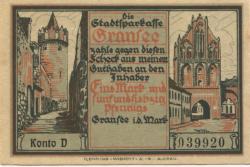 Gransee - Stadtsparkasse - -- - 1.75 Mark