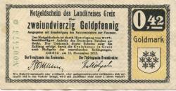 Greiz - Kreis - 12.11.1923 - 42 Gold-Pfennig